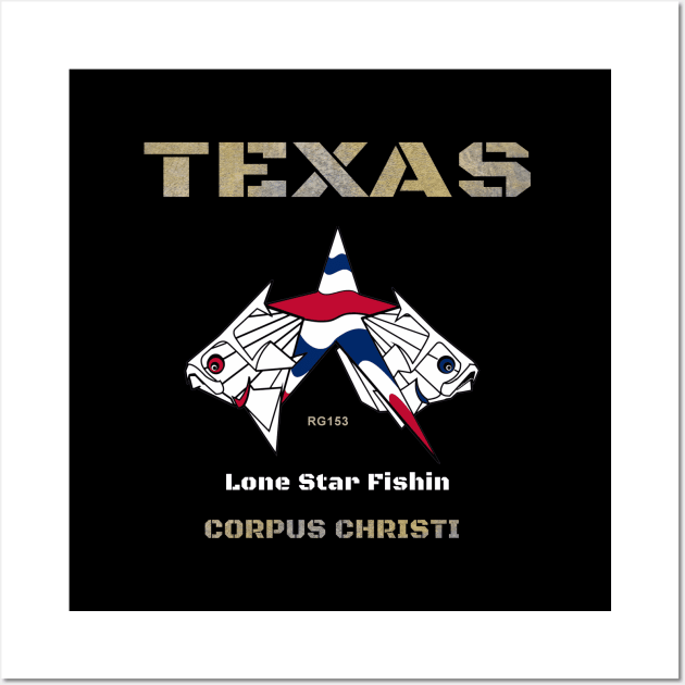 Corpus Christi Texas, Lone Star Fish Wall Art by The Witness